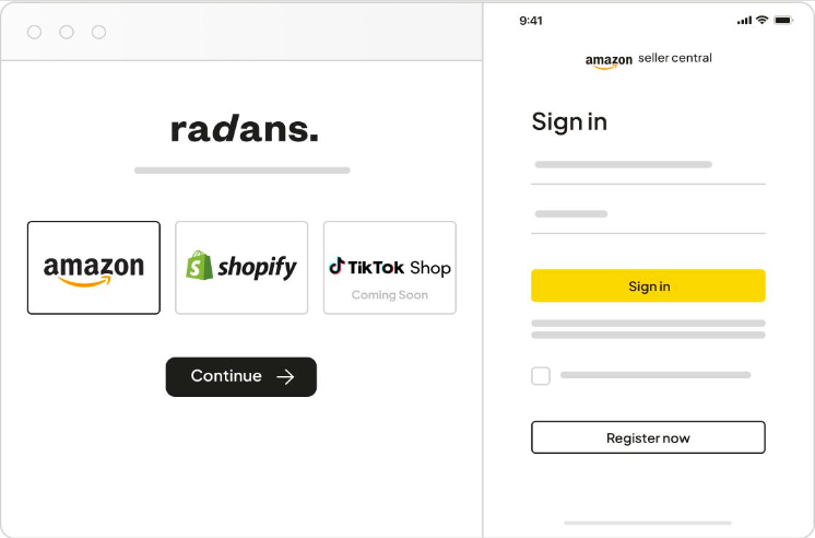 Connects Amazon / bank accounts
